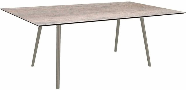 Stern Tisch Interno aus Aluminium in Graphit und Silverstar 2.0 Smoky, B/T: 180 x 100 cm - Bild 1