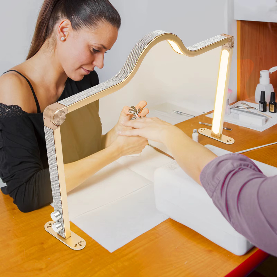 Bymaocar LED Nagel Tischlampe, U-förmig, faltbar, Unisex - Bild 2