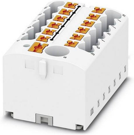 Phoenix Contact Verteilerblock 3273364 Zugfeder Weiß 8 Stück Breite: 40,6 mm - Bild 1