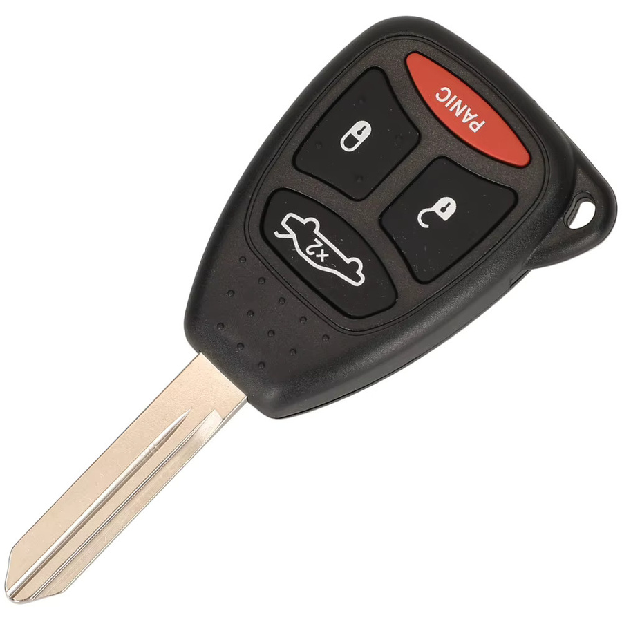 Jingyuqin KOBDT04A Fernbedienung Autoschlüssel in Schwarz für Dodge Chrysler Jeep Dakota Durango Charger 300 Aspen Grand Cherokee 315/433 MHz ID46 7941A - Bild 2