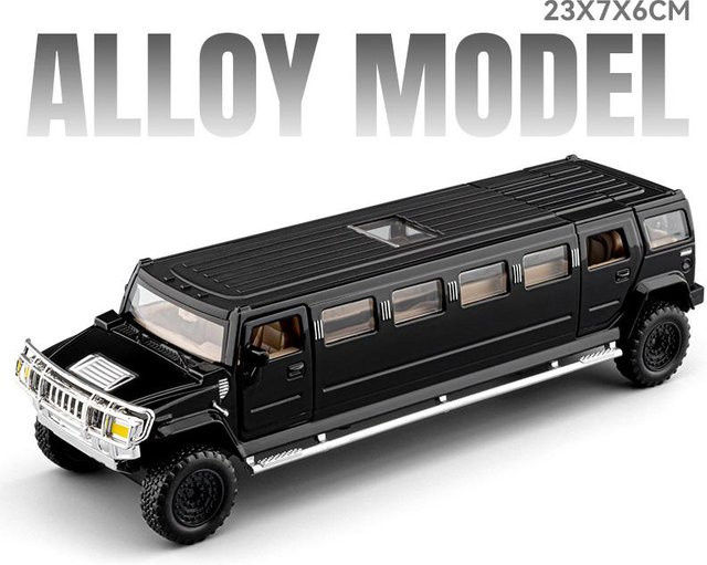 Activating Toys Hummer H2 Deluxe, Modellauto, 1:32, Metall, schwarz, ab 14 Jahren - Bild 1