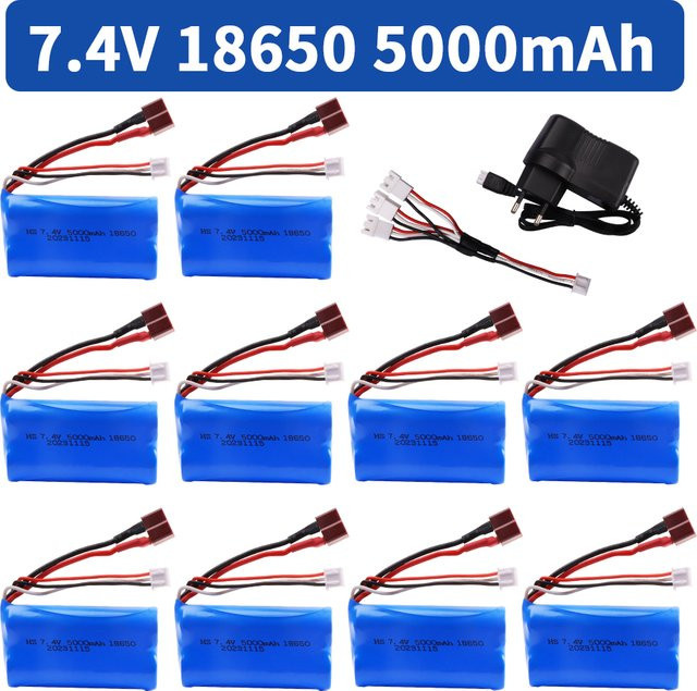 Wltoys 2S LiPo Akku 7,4 V 5000 mAh 20C für RC Autos Ersatzteile - Bild 1