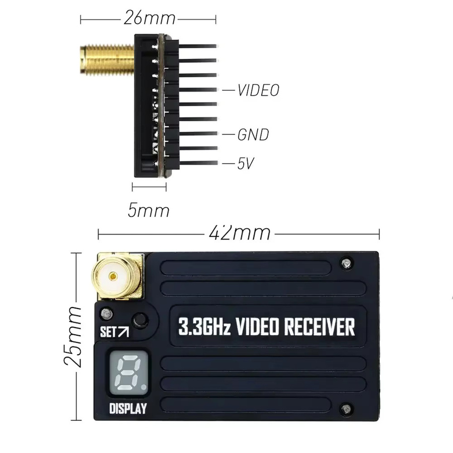 RUSHFPV Videosender & VRX Modul, black - Bild 3