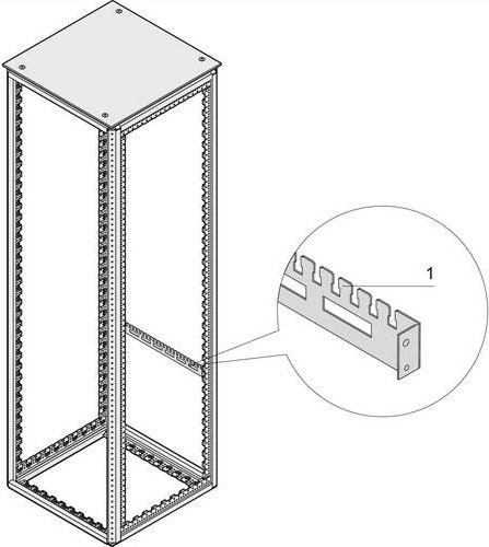 Schroff Kabelsprossen 2er-Set in Anthrazit und Grau - Bild 1