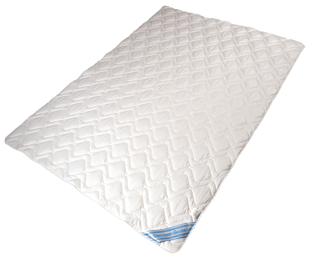 Garanta Sommerdecke aus Wildseide mit Baumwollbezug, Weiß, B/H: 135 x 200 cm - Bild 1