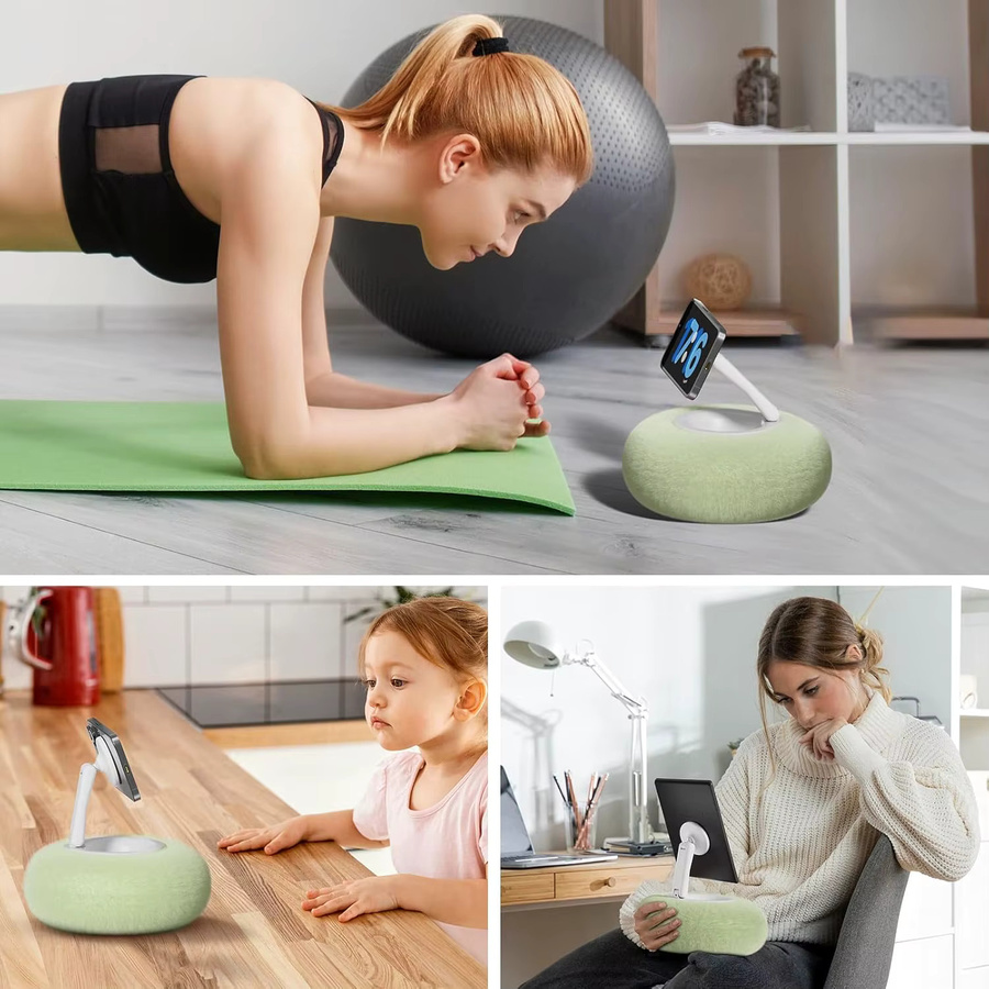 PMFVSKN Magnetischer Kissenständer in Grün für Kindle E-Book, 3,5-7-Zoll-Tablets und andere Geräte, verstellbarer Kissen-Telefonhalter zum Lesen im Bett - Bild 2