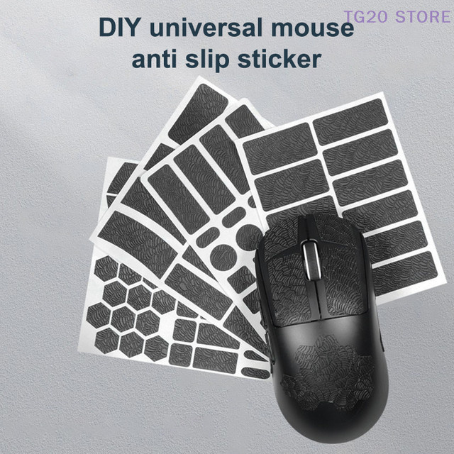 X-Raypad Anti-Rutsch-Maus-Aufkleber in Schwarz für GPW 4 3 und universelle Mäuse - Bild 1