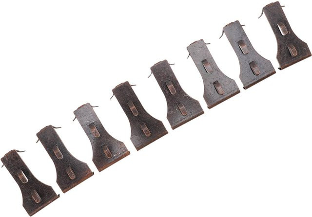 8 Stück Ziegelhaken-Clips aus Edelstahl in Braun passend für Standard-Ziegel 2 1/4 Zoll bis 2 3/8 Zoll von mfySpace - Bild 1