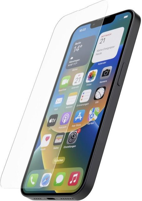 Hama Premium Crystal Glass Echtglas-Displayschutz für iPhone 15 und iPhone 15 Pro in Transparent - Bild 1