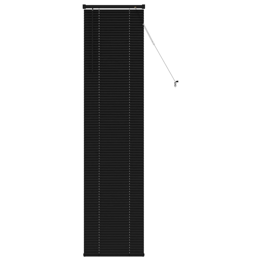 vidaXL Venetianer Jalousie aus PVC, Schwarz, Höhe: 213 cm, Breite: 60 cm - Bild 2