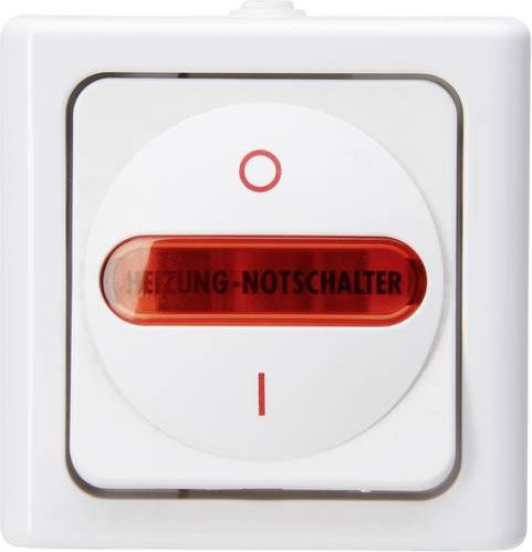Kopp BlueElectric Heizungs-Notschalter Feuchtraum-Schalterprogramm IP44 Weiß Aufputz-Montage - Bild 1