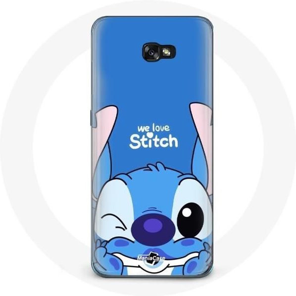 Samsung Galaxy A5 2017 Schutzhülle mit süßem Stitch Motiv in Blau - Bild 1
