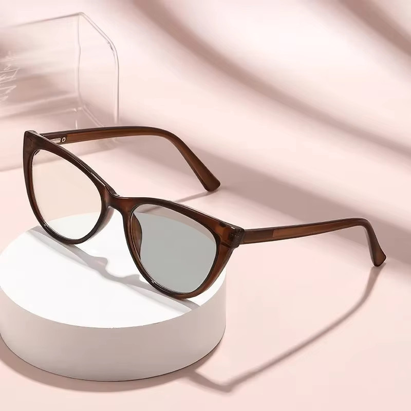 ERIKOLE Korrektionsbrille Cat-Eye, Unisex, Vollrand, Kunststoff, Photochrome, Anti-Blaulicht - Bild 1
