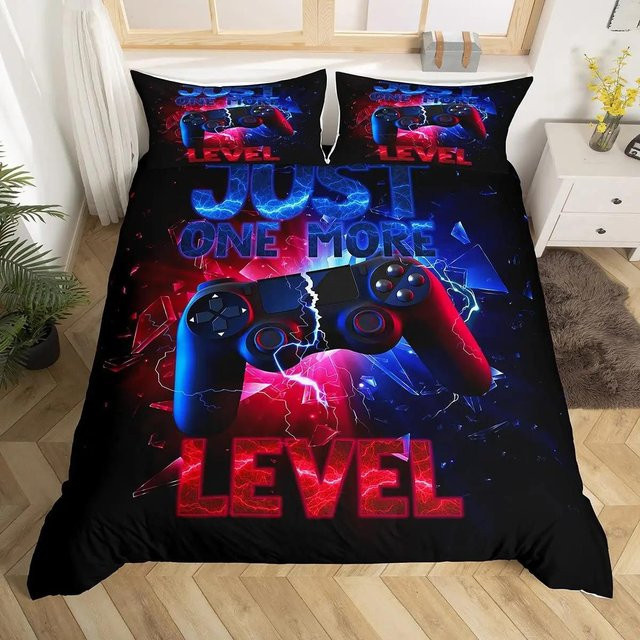 Bettwäscheset Your Warm Home Gamepad Controller Design für Jugendliche in Blau, 3-teilig, B/H: 210 x 210 cm, inklusive Kissenbezug 50 x 70 cm - Bild 1