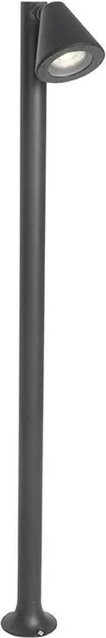 QAZQA Ciara Moderne Outdoor-Stehleuchte Schwarz aus Aluminium und Glas, IP44, Höhe: 100 cm - Bild 1