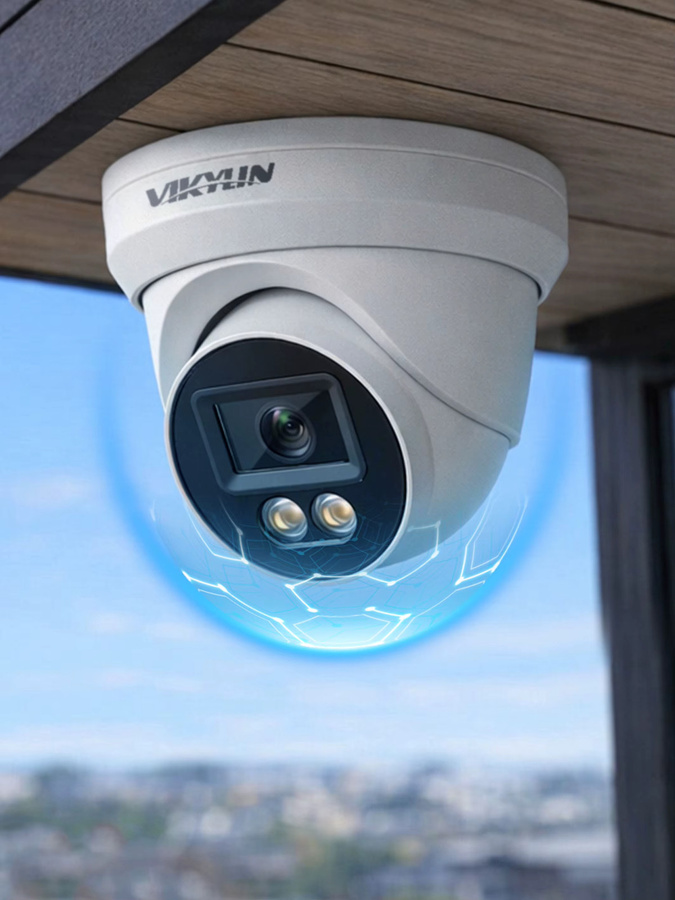 VIKYLIN 8MP IP-Sicherheitskamera in Weiß mit 4K Auflösung, PoE, Vollfarb-Nachtsicht, Menschen- und Fahrzeugerkennung sowie SD-Speicherunterstützung und IP67 Schutzklasse - Bild 3