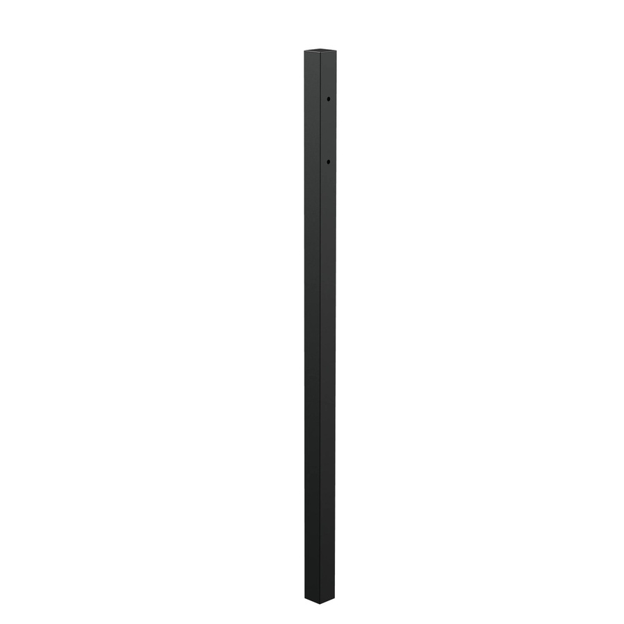 Anschlagpfosten für Einzeltore aus Aluminium in Schwarz Matt zum Einbetonieren, Durchmesser: 6 cm, Höhe: 150 cm - Bild 2