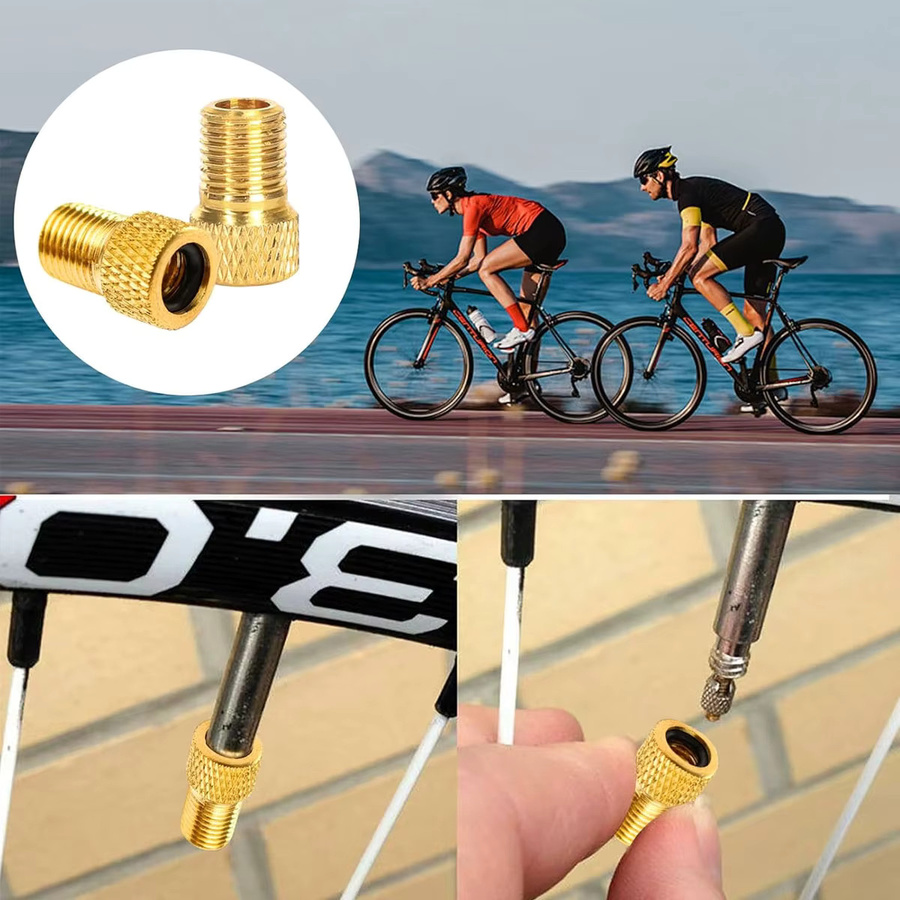 PINMOAP Ventiladapter für Fahrrad und Roller, gold, 5/10 Stück - Bild 4