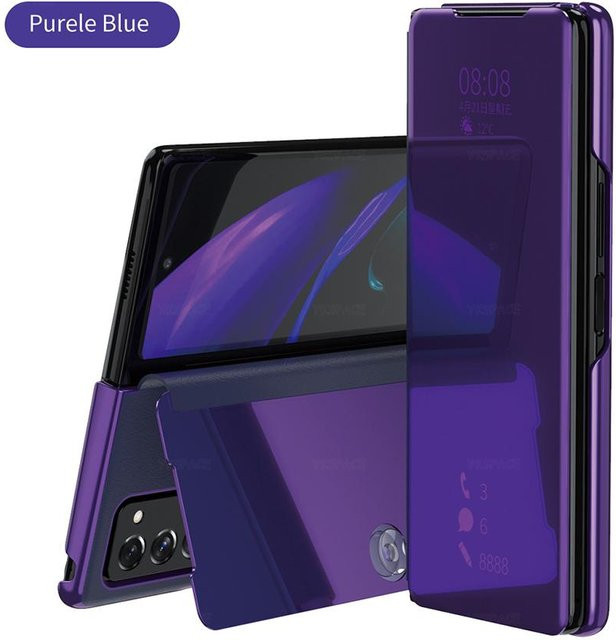 Klapphülle mit Spiegel und Ständer für Samsung Galaxy Z Fold 6 in Purple - Bild 1