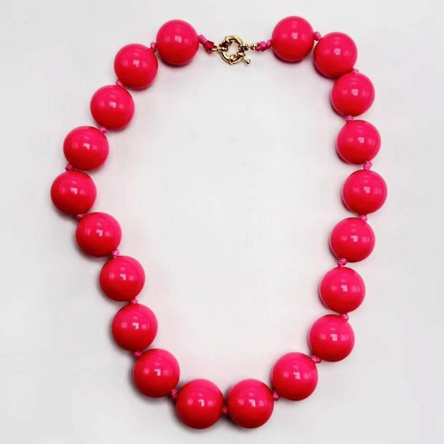 Chengruike Perlenhalsband, Damen, Rose Rot - Bild 1