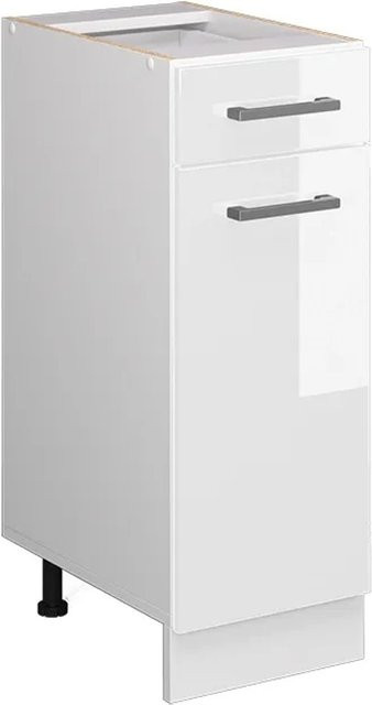 Vicco Küchenunterschrank R-Line Weiß Hochglanz mit Schublade und Tür Breite: 30 cm - Bild 2