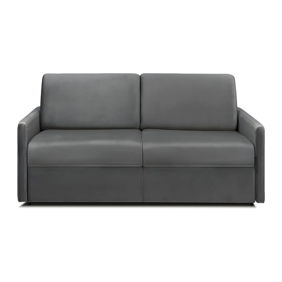 Vente-unique Schlafsofa Calife in Anthrazitgrau mit Samtbezug und Maßen von Breite: 170 cm - Bild 2
