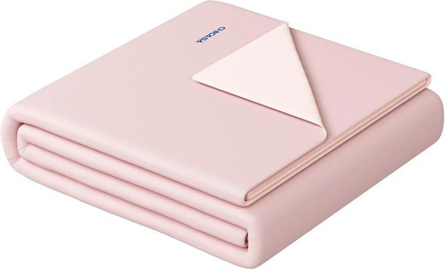 CHICASA CoolingLoop Sommerdecke Duo-Wendedecke mit 3D-Tiefschlafmaske, Rosa, B/T: 155 x 220 cm - Bild 1