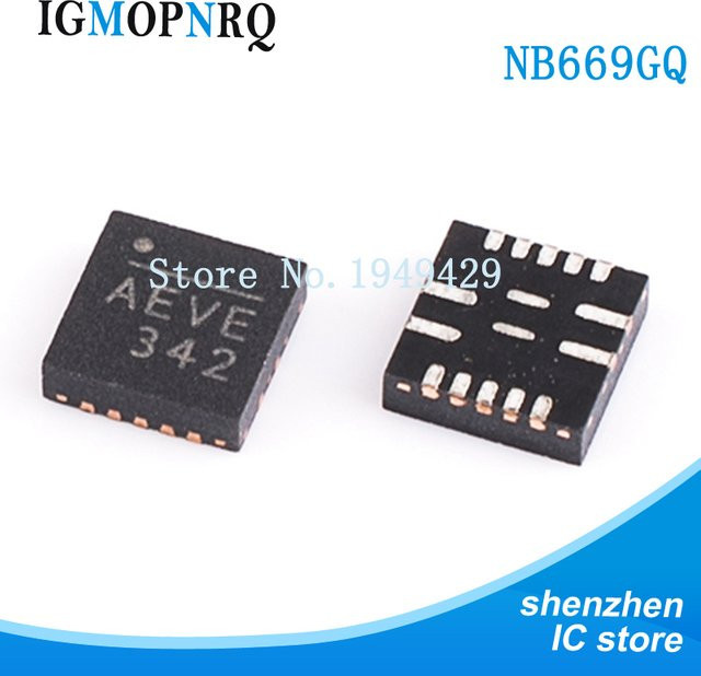 10 Stück NB669GQ-Z Buck Converter mit LDO und High Current Sync, QFN 24, Schwarz - Bild 1