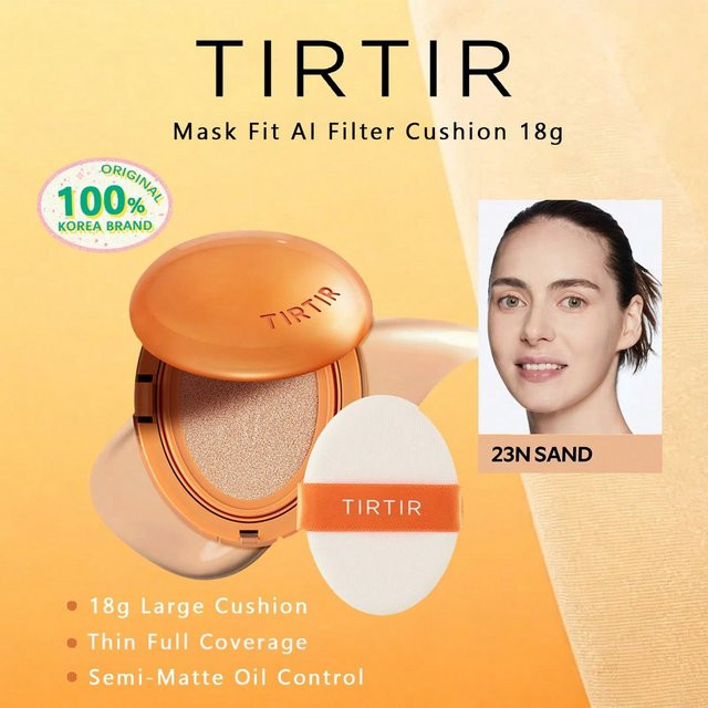 TIRTIR Mask Fit AI Filter Cushion Foundation, 23N Sand, 18g - Bild 1