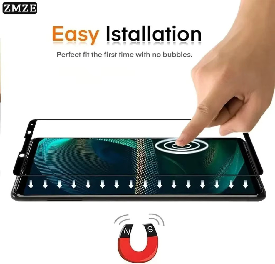 3er-Pack Displayschutzfolie aus gehärtetem Glas für Sony Xperia 10 V, 10 IV, 10 III, 10 II, 1, Transparent - Bild 4