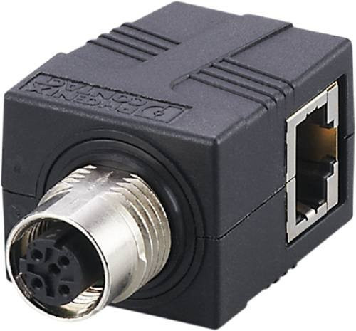 ifm electronic Adapter-Kabel E21140 mit 4-poliger Buchse, gewinkelt, schwarz - Bild 1