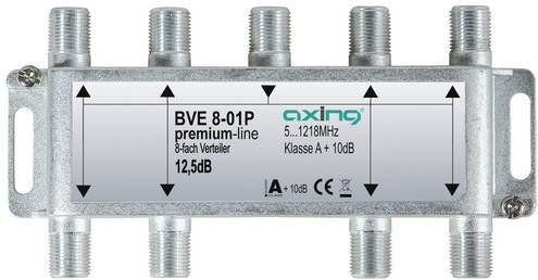 Axing Kabel-TV Verteiler 8-fach 5 - 1218MHz in Silber - Bild 1