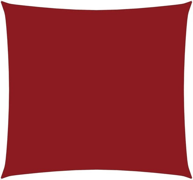 Furnicato Sonnensegel aus Oxford-Gewebe quadratisch in Rot, B x B: 5 x 5 m - Bild 1