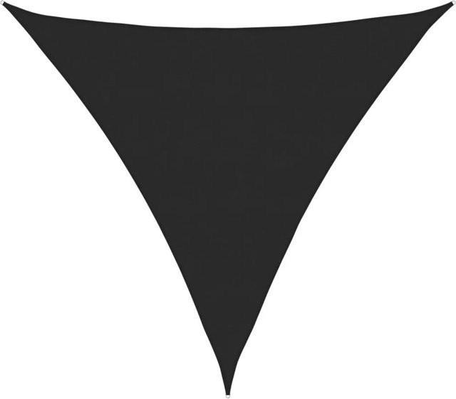 Furnicato Sonnensegel Dreieckig aus HDPE in Schwarz, B/T/H: 6 x 6 x 6 m - Bild 1