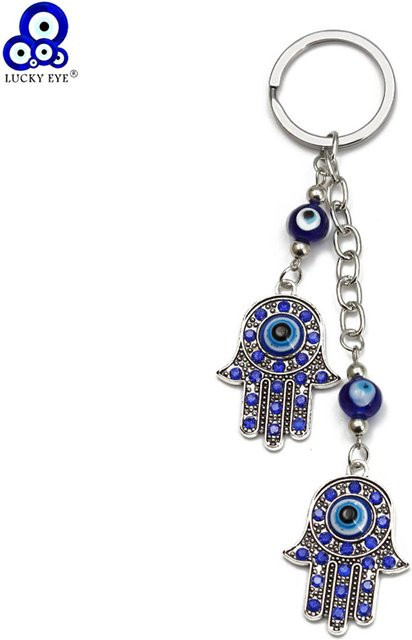 Schlüsselanhänger Lucky Eye, Fatima Hamsa Hand, Unisex - Bild 1