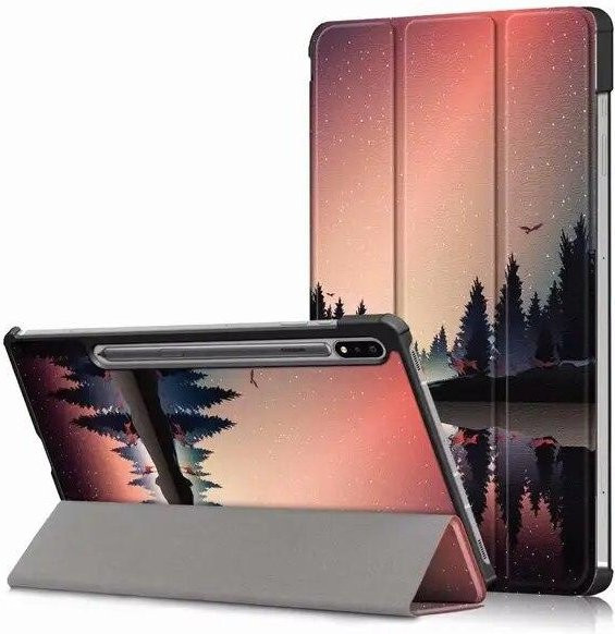 Samsung Galaxy Tab S7 Plus und S7 Schutzhülle Flip Smart Case mit Klappfunktion in Multicolour - Bild 1