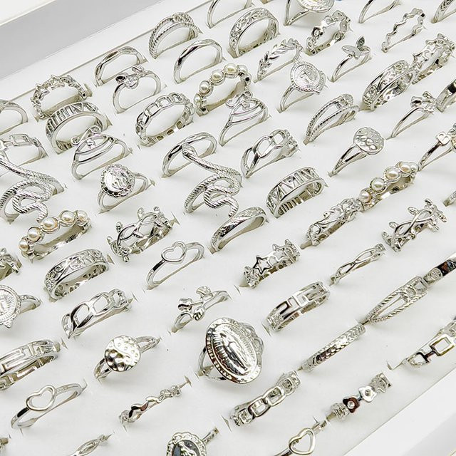 OWLMS Ringe und Kette, Silber Farbe, Mädchen - Bild 1