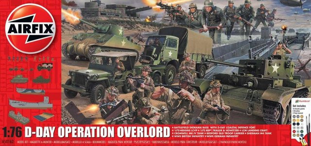 Airfix D-Day 75th Anniversary Operation Overlord Gift Set, Fahrzeuge, 1:76 - Bild 1