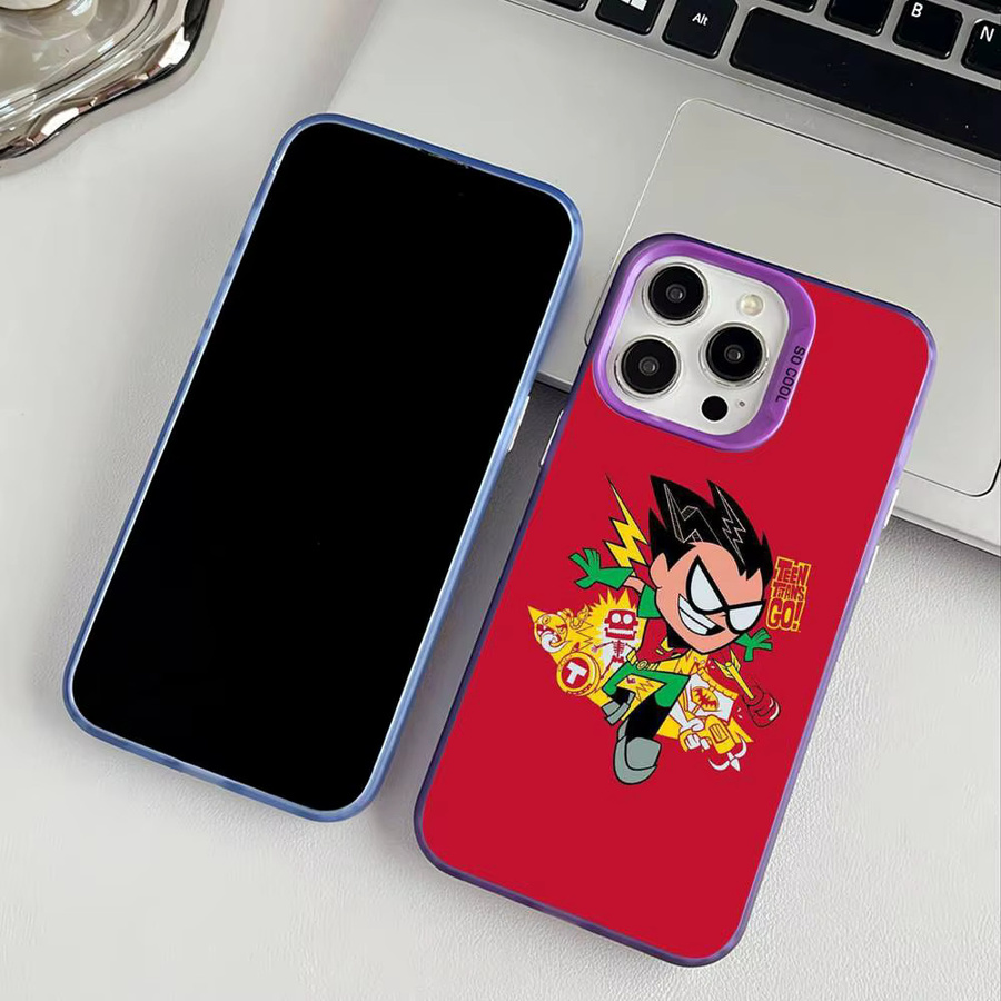 T-Teen Robin T-Titans Go Handyhülle für iPhone 11 12 13 14 15 16 Pro Max Plus mit Protect Plating - Bild 2