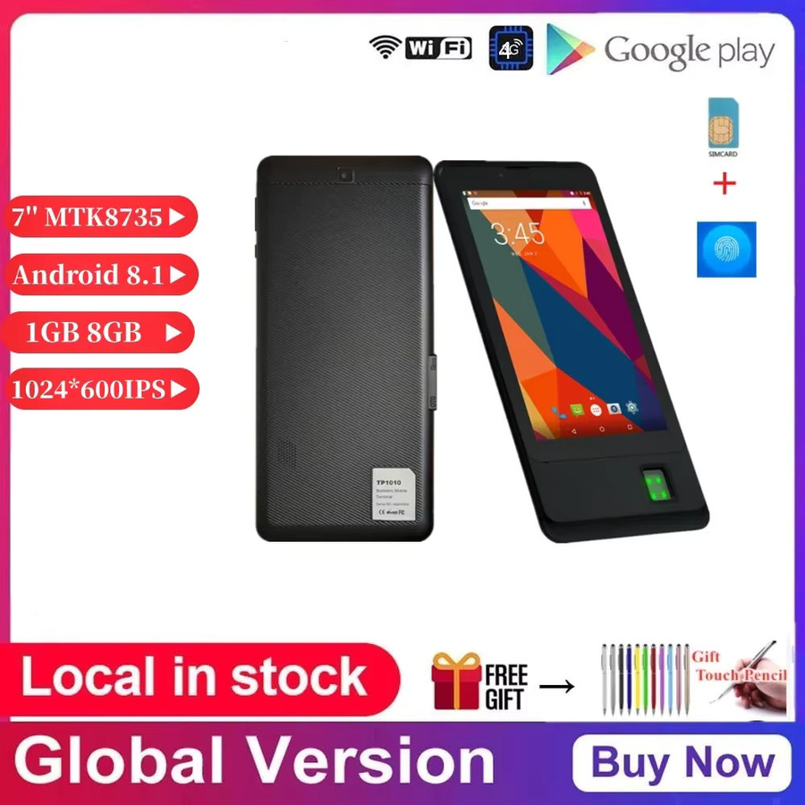 Glavey 7 Zoll 4G LTE Tablet Schwarz mit Fingerabdrucksensor, Android 8.1, 1 GB RAM, 8 GB ROM, Dual-SIM, WLAN und 4000 mAh Akku - Bild 5