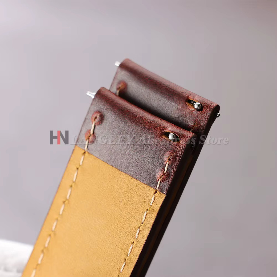 Langley Uhrenarmband Leder, Schwarz, Herren - Bild 1