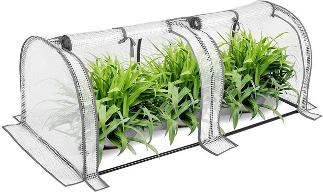 WOLTU Foliengewächshaus aus PE-Folie in Weiß, halbtransparent, B/T/H: 130 x 60 x 50 cm - Bild 1