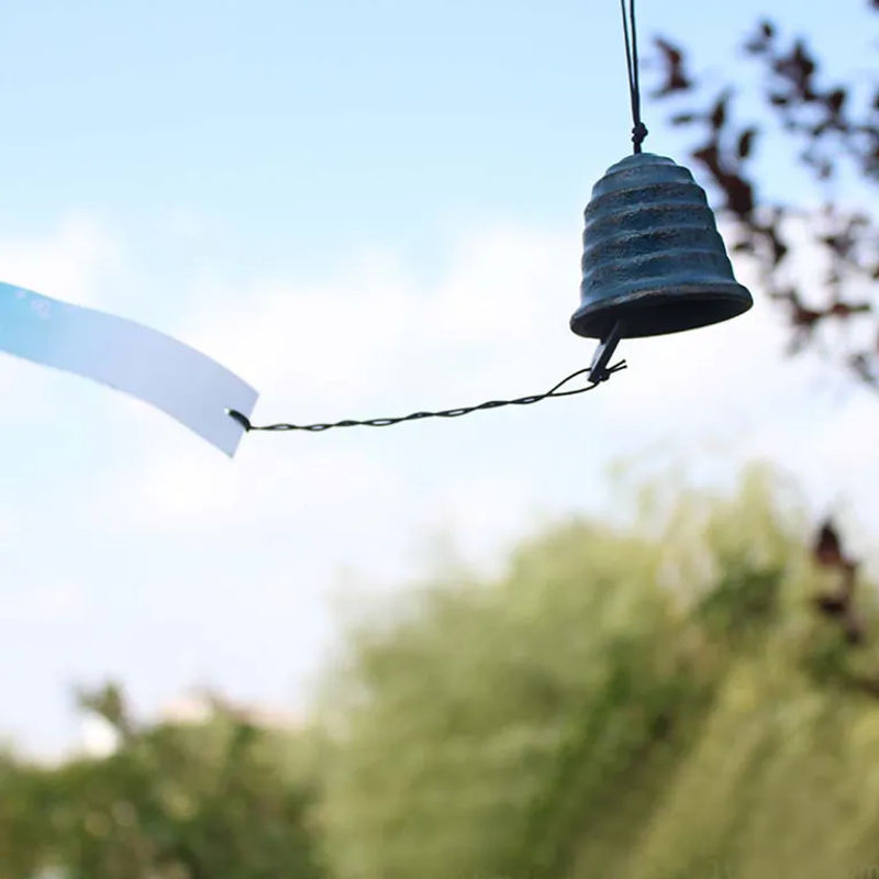 Tooarts Windspiel aus Metall in Blau als hängende Dekoration für Garten und Haus - Bild 6