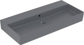 V&B Waschtisch Memento 2.0 in Graphit, matt, mit Überlauf, B: 100 cm, T: 47 cm - Bild 1