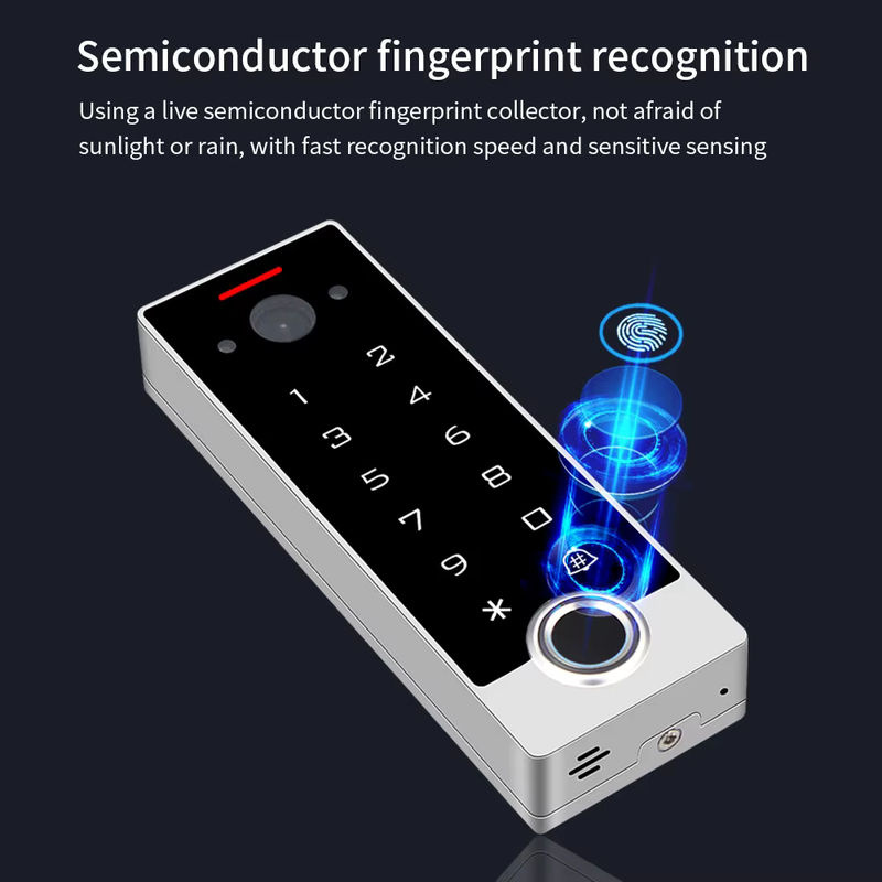 Asia-Teco Video-Gegensprechanlage mit WLAN, Fingerabdruck-Zugangskontrolle und Tastatur-Türöffner zur Steuerung über die Tuya-App ohne Monitor - Bild 3
