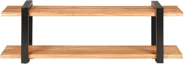 vidaXL TV-Schrank aus Akazie Massivholz in Braun im Industriestil, B/T/H: 130 x 40 x 40 cm - Bild 1