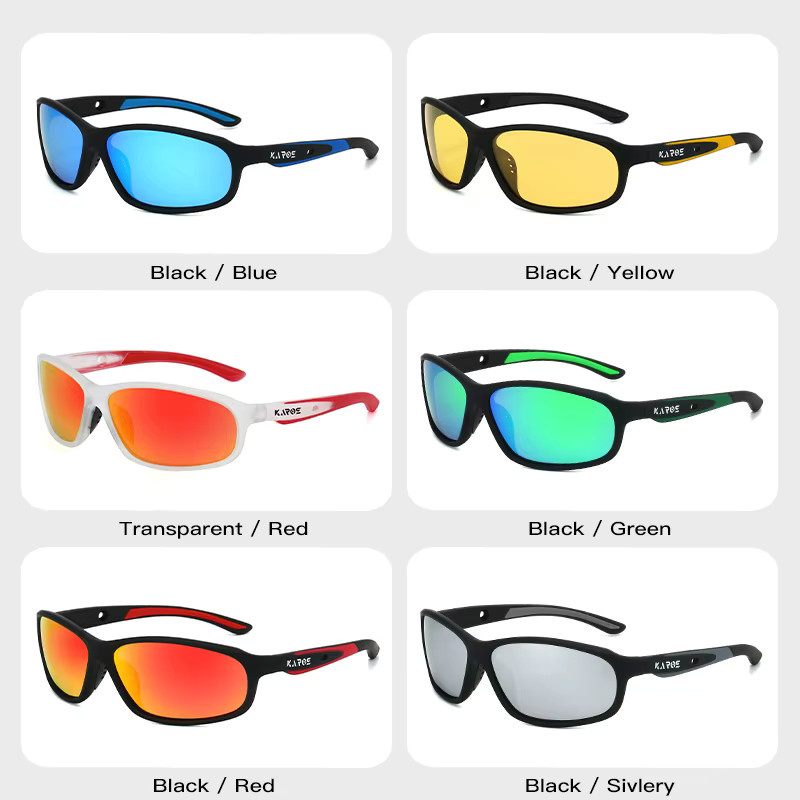Karos Sonnenbrille, Unisex, Vollrand, rechteckig, Kunststoff, black, polarisiert - Bild 2