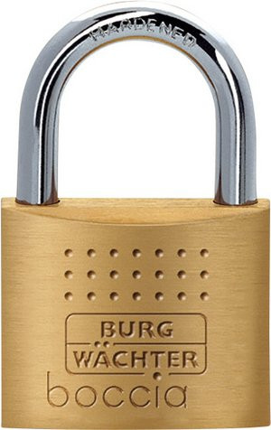 Burg-Wächter Vorhangschloss aus Messing in Gold - Bild 1