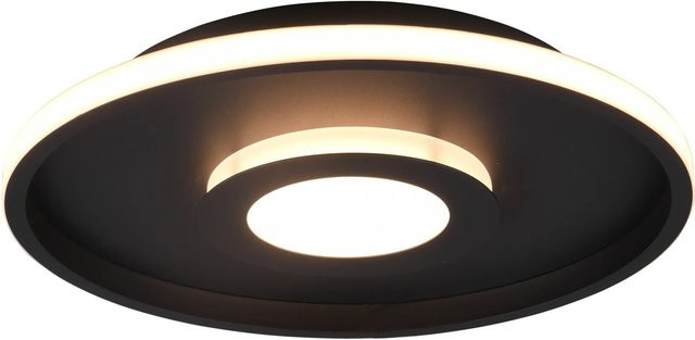Trio LED-Deckenleuchte Ascari Schwarz Matt dimmbar H: 68 mm, B: 400 mm, T: 400 mm - Bild 1