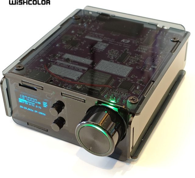 Wishcolor K3 Luftfahrt-Vollband-Empfänger-Kit 150kHz-1300MHz Drahtloses Digitales Audio-Terminal Unmontiert Schwarzes Transparentes Gehäuse - Bild 1